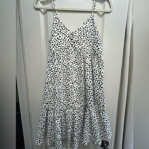 Altar'd State Monochrome Spotted Dress